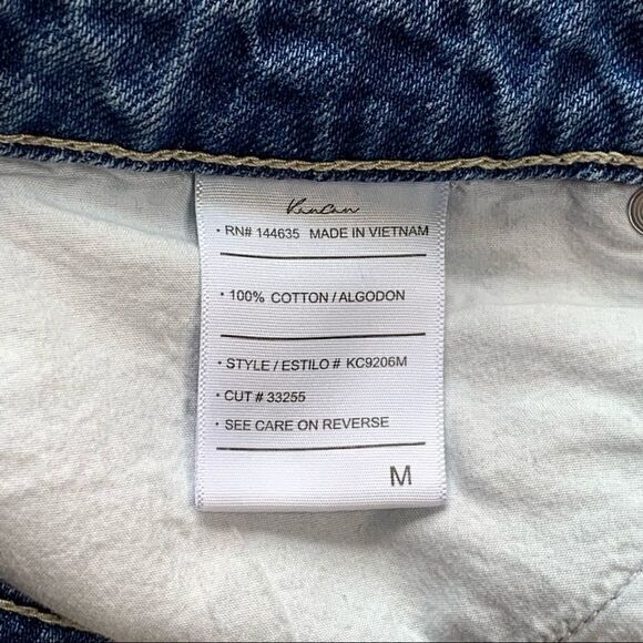 High Rise Cutoff Shorts Denim Distressed Ripped Kancan Size Medium Destroyed - Picture 8 of 9